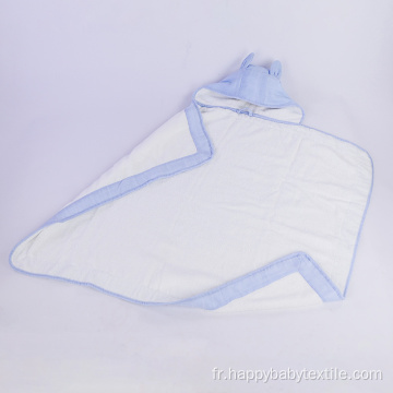 Serviette à capuche pour bébé en coton